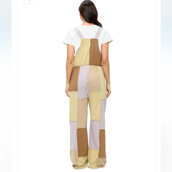Yak & Yeti 25690 Overall Patchwork Earthy Tones Jumper Various Sizes. - Picture 2 of 3